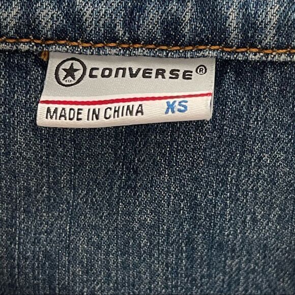 Converse ⭐️ Jean Jacket || SZ XS - Picture 3 of 15